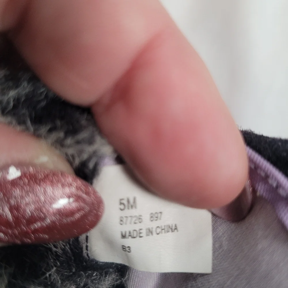 Lands End Little Girls Lilac Faux Fur Lined Winter Boots Size 5M